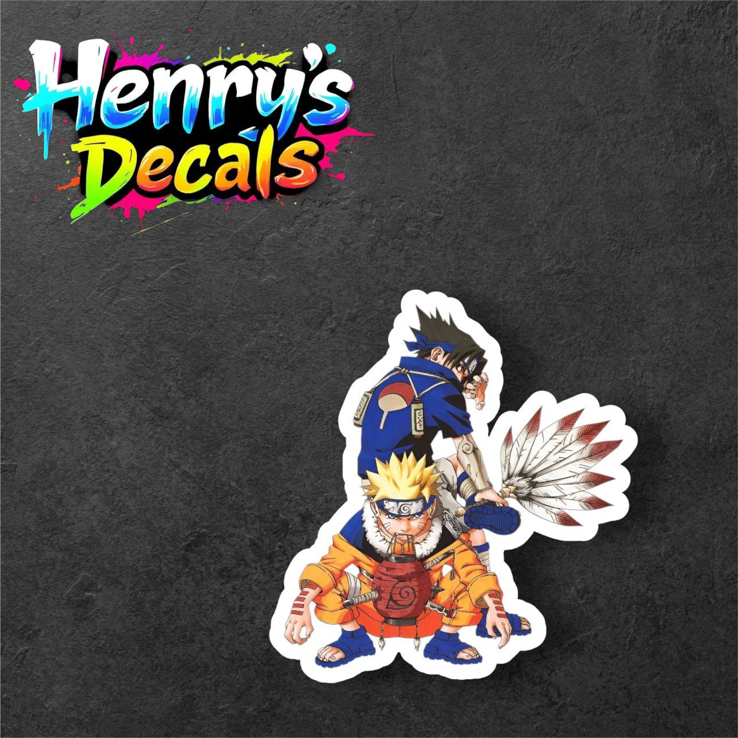 Anime Naruto & Sasuke Sticker Car Decal
