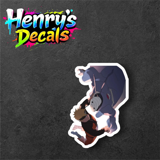 Anime Naruto VS Obito Sticker Car Decal