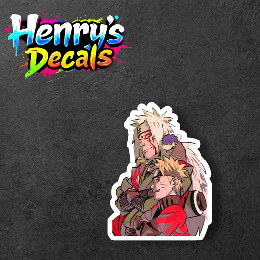 Anime Naruto & Jiraiya Sticker Car Decal