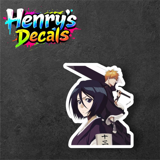 Anime Rukia & Ichigo Sticker Car Decal