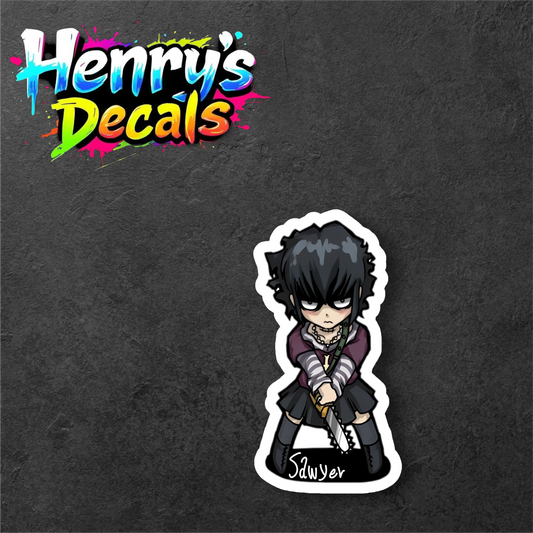 Anime Sawyer Sticker Car Decal