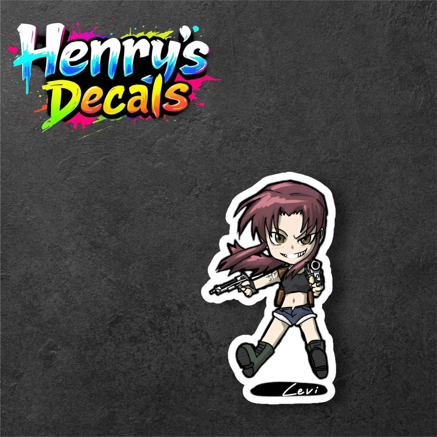 Anime Revy Sticker Car Decal
