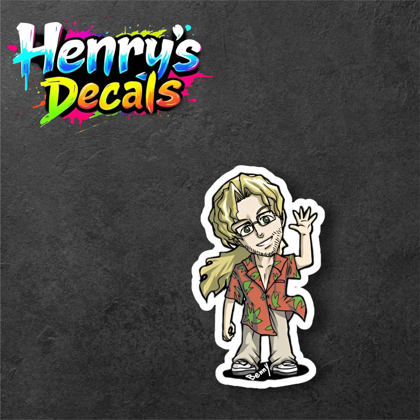Anime Benny Sticker Car Decal
