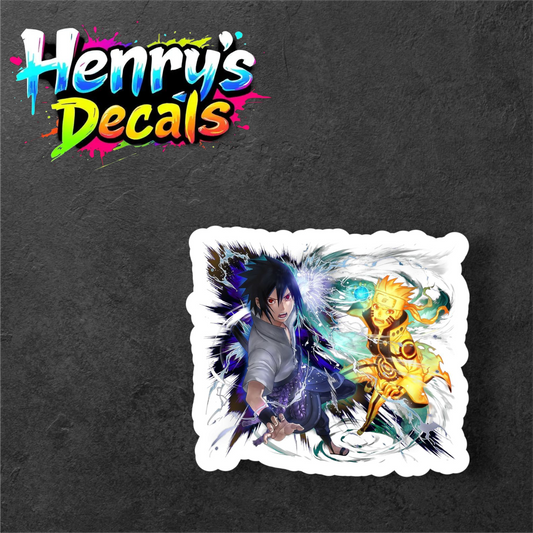 Anime Sasuke & Naruto Sticker Car Decal
