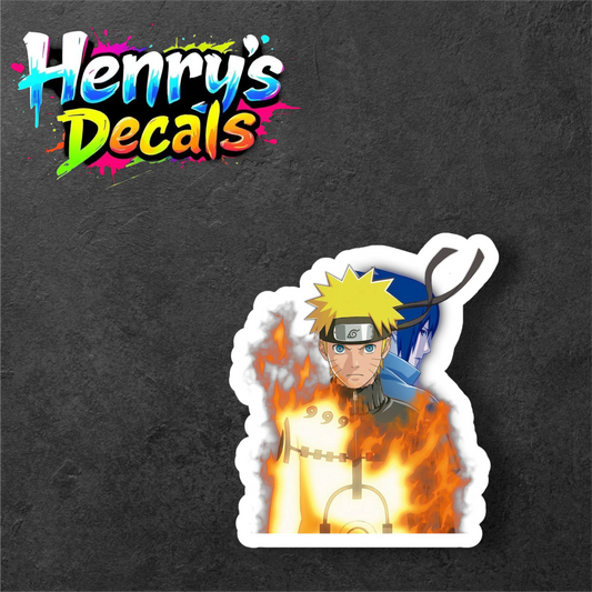 Anime Naruto & Sasuke Sticker Car Decal