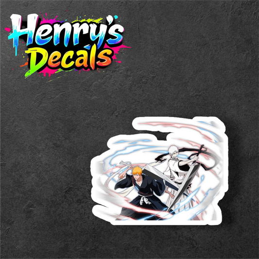 Anime Ichigo & Zangetsu Sticker Car Decal