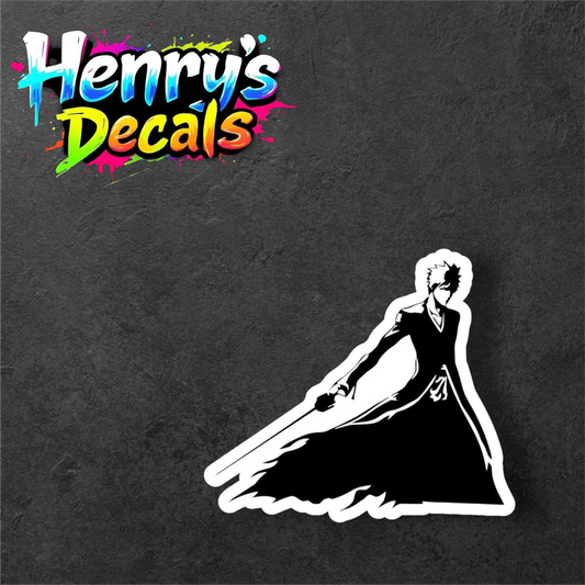 Customizable Anime Ichigo Sticker Car Decal