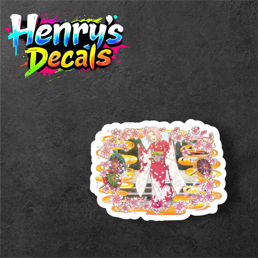 Anime Sakura Sticker Car Decal