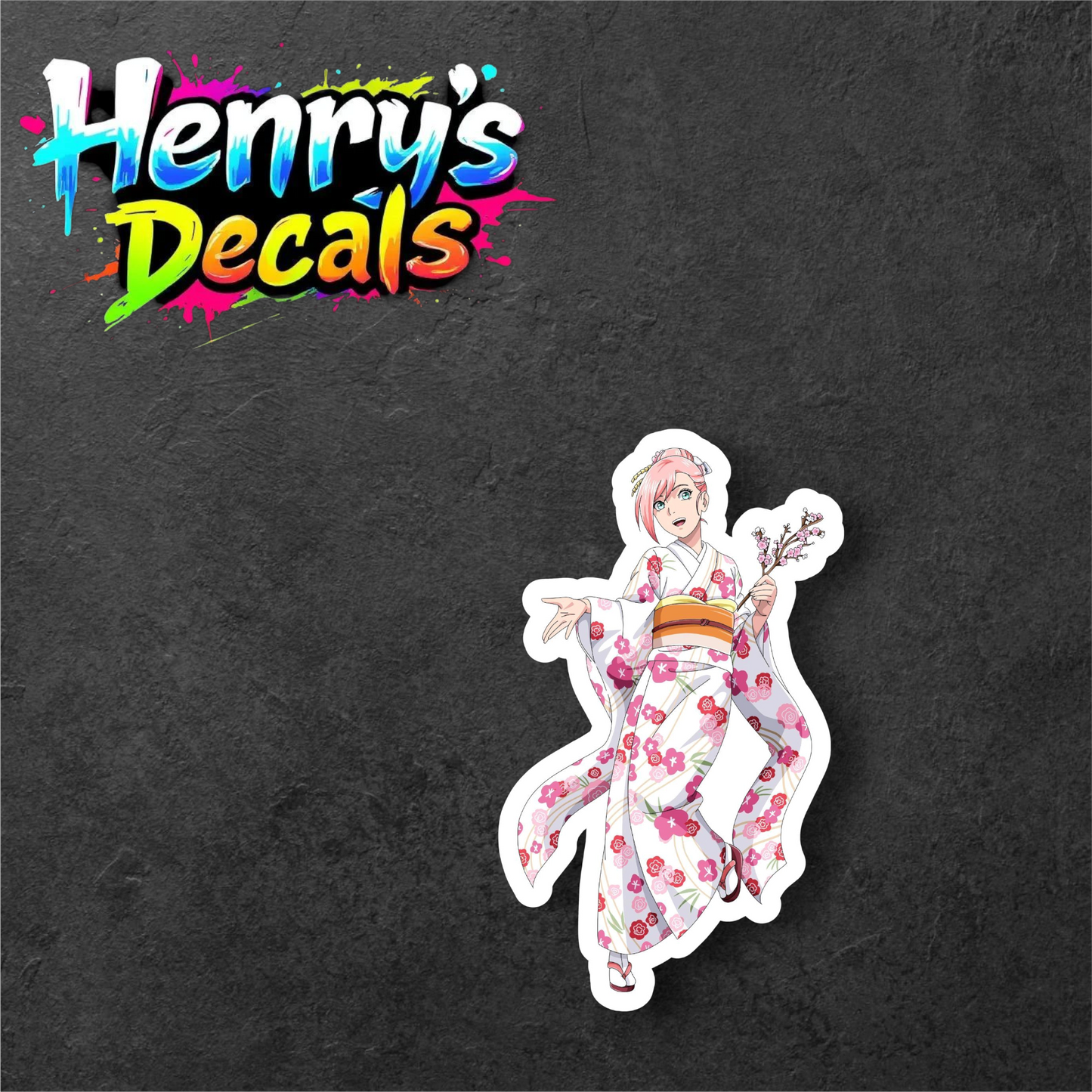 Anime Sakura Sticker Car Decal