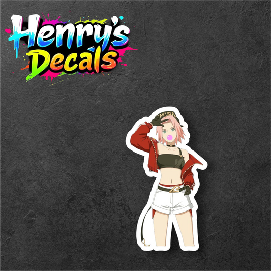 Anime Sakura Sticker Car Decal