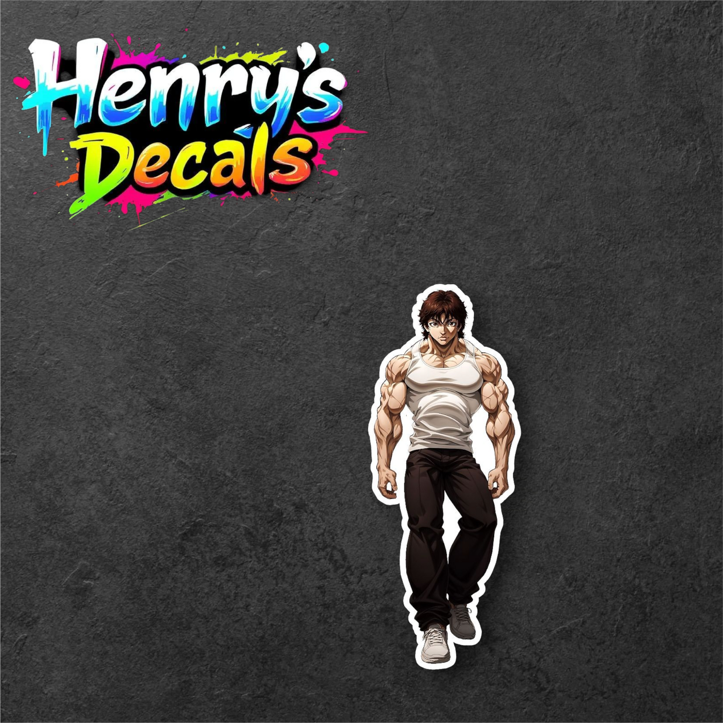 Anime Baki Sticker Car Decal