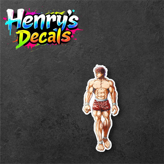 Anime Baki Sticker Car Decal