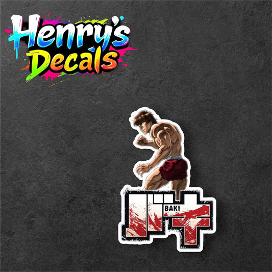 Anime Baki Sticker Car Decal