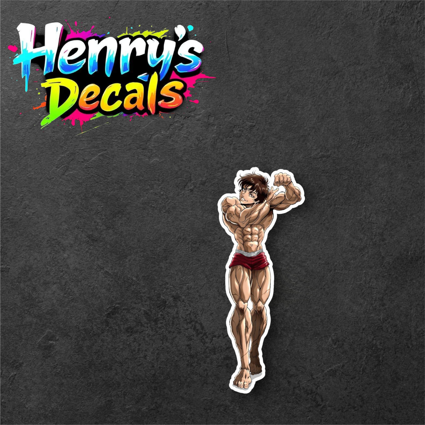 Anime Baki Sticker Car Decal