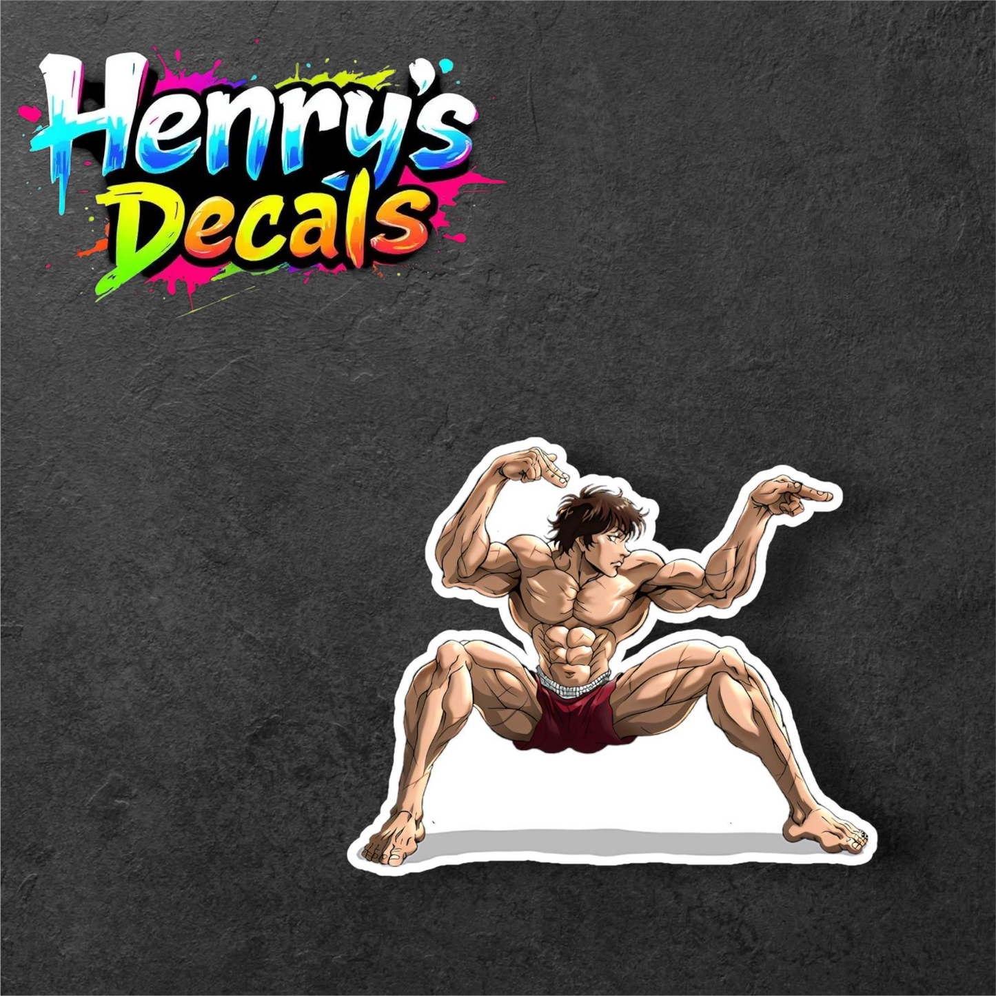 Anime Baki Sticker Car Decal