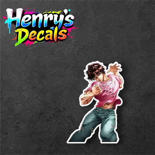 Anime Baki Sticker Car Decal