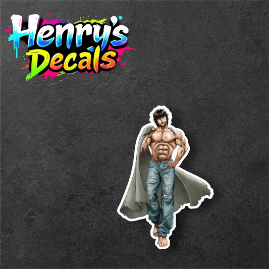 Anime Baki Sticker Car Decal