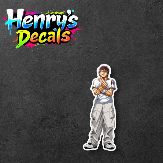 Anime Baki Sticker Car Decal