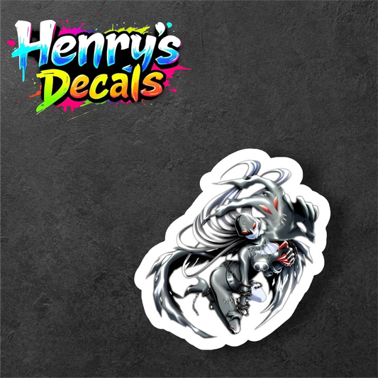 Anime LadyDevimon Sticker Car Decal