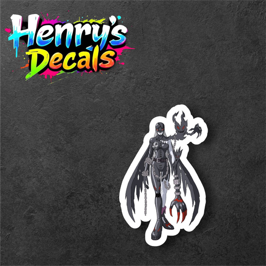 Anime LadyDevimon Sticker Car Decal