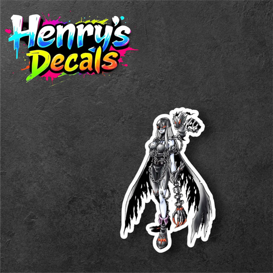 Anime LadyDevimon Sticker Car Decal