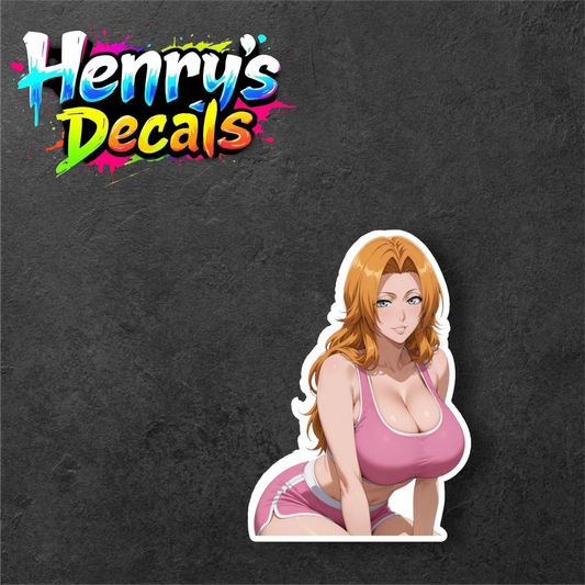 Anime Rangiku Sticker Car Decal