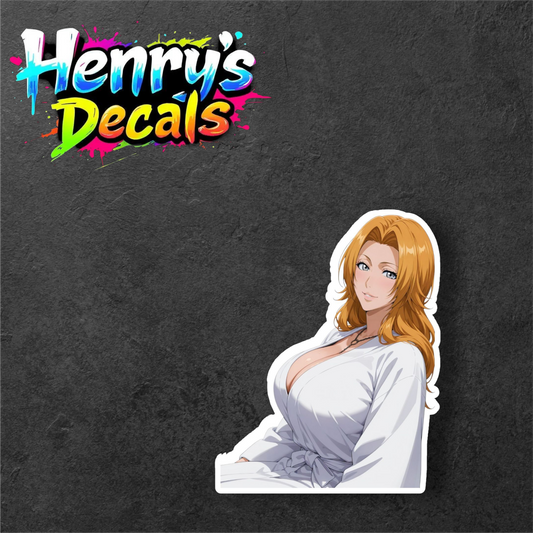 Anime Rangiku Sticker Car Decal