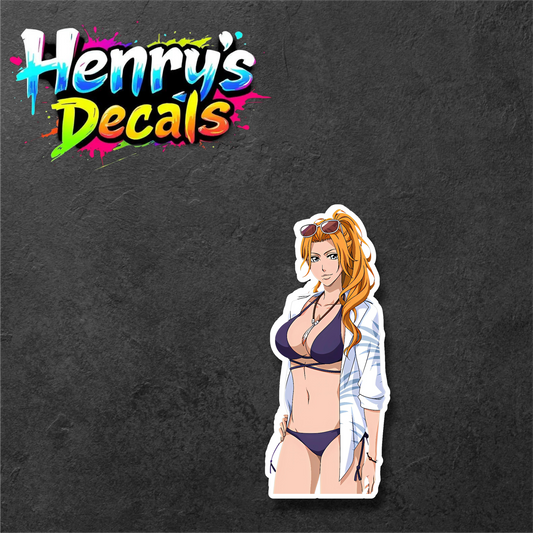 Anime Rangiku Sticker Car Decal