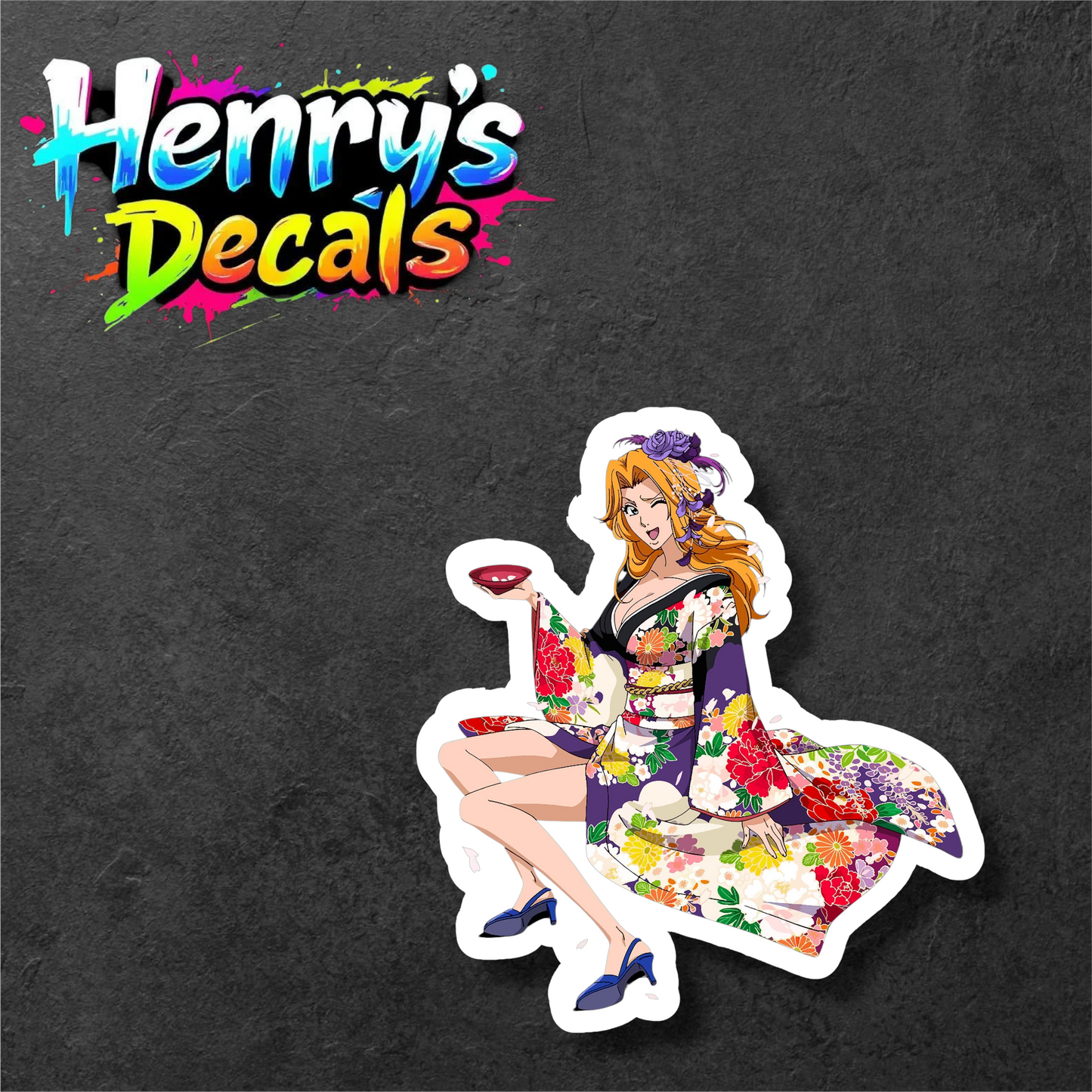 Anime Rangiku Sticker Car Decal