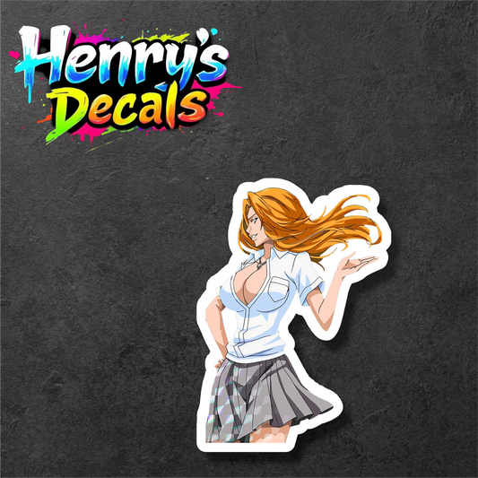 Anime Rangiku Sticker Car Decal