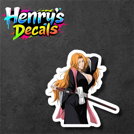 Anime Rangiku Sticker Car Decal