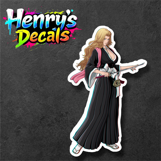 Anime Rangiku Sticker Car Decal