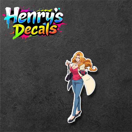 Anime Rangiku Sticker Car Decal