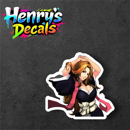 Anime Rangiku Sticker Car Decal