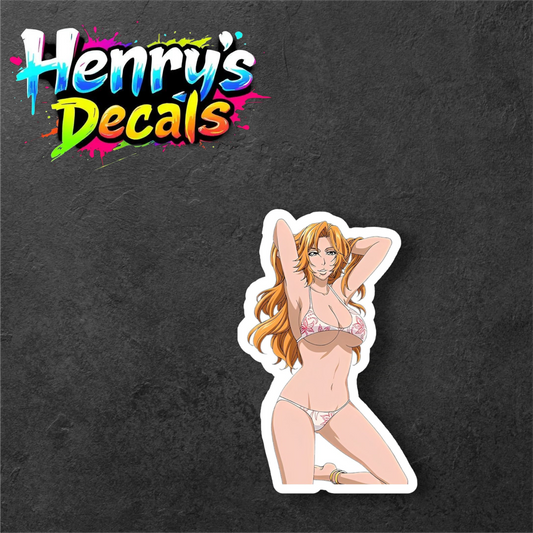 Anime Rangiku Sticker Car Decal