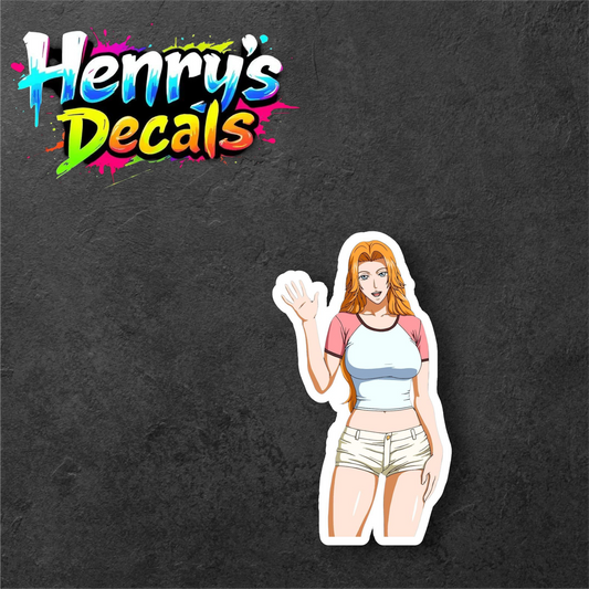 Anime Rangiku Sticker Car Decal