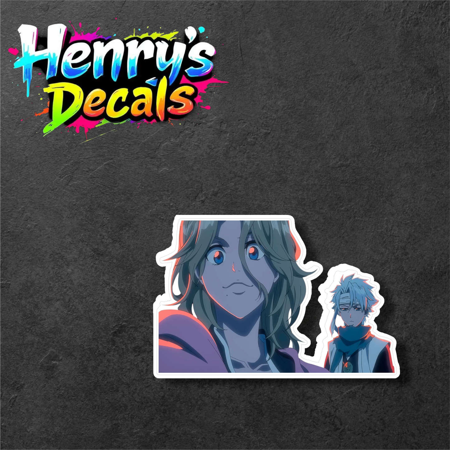 Anime Rangiku & Toshiro Sticker Car Decal
