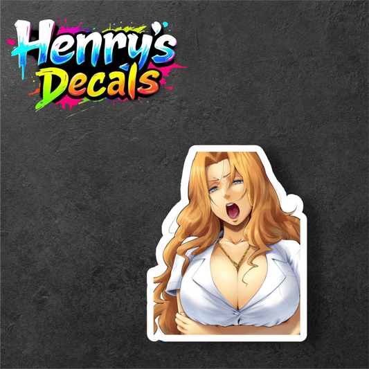 Anime Rangiku Sticker Car Decal