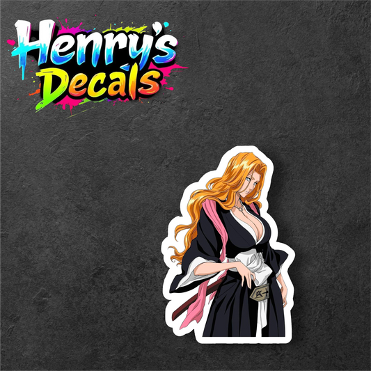 Anime Rangiku Sticker Car Decal