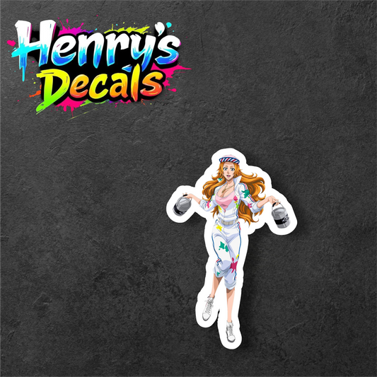 Anime Rangiku Sticker Car Decal