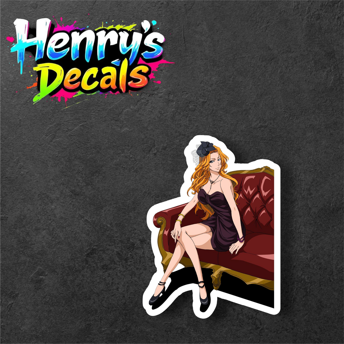 Anime Rangiku Sticker Car Decal