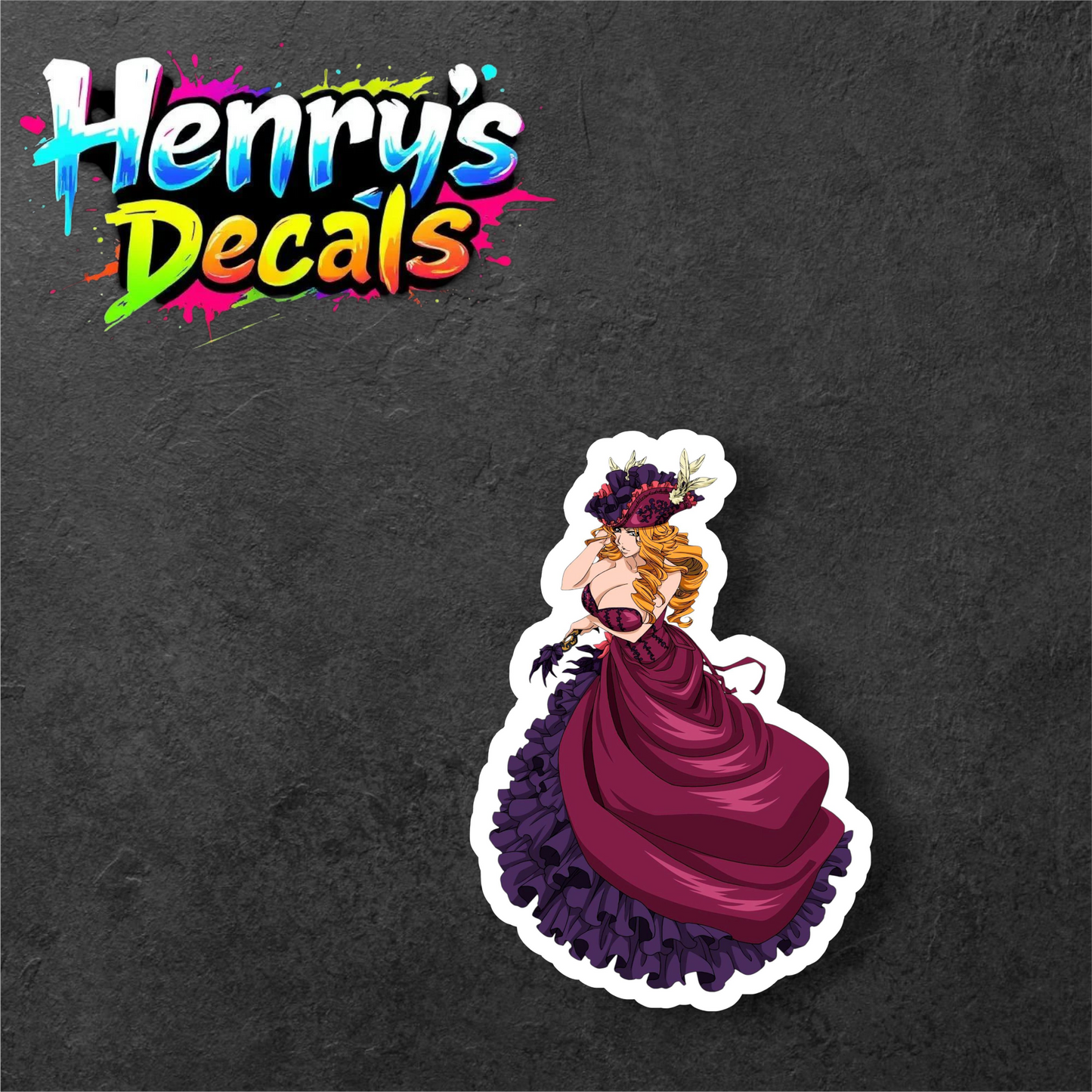Anime Rangiku Sticker Car Decal