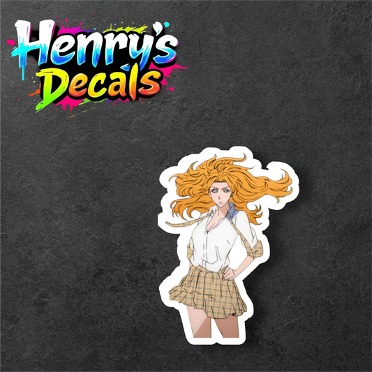 Anime Rangiku Sticker Car Decal