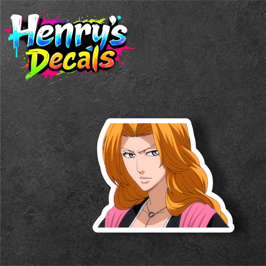 Anime Rangiku Sticker Car Decal