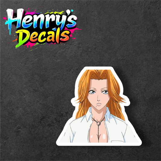 Anime Rangiku Sticker Car Decal
