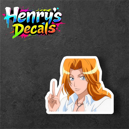Anime Rangiku Sticker Car Decal