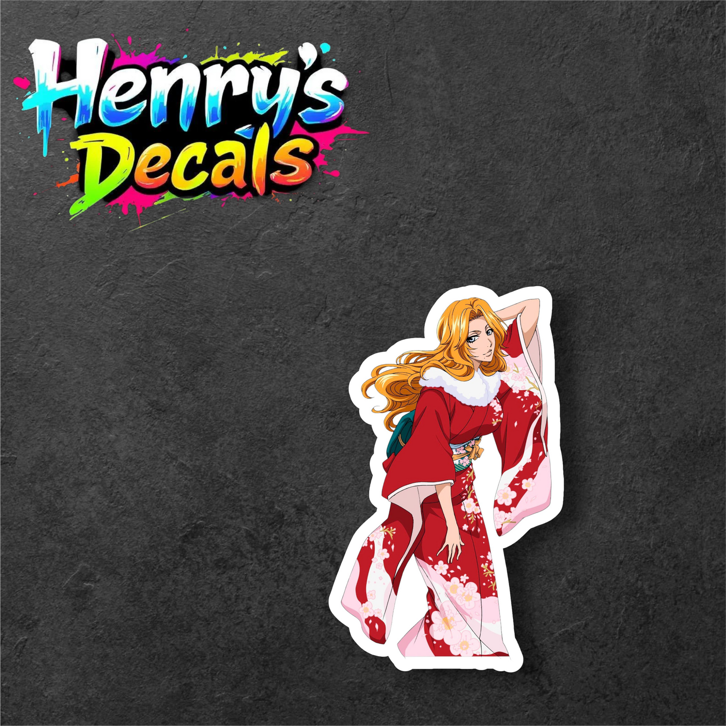 Anime Rangiku Sticker Car Decal
