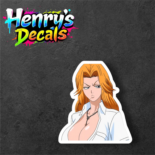 Anime Rangiku Sticker Car Decal