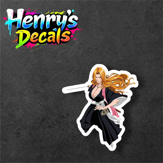 Anime Rangiku Sticker Car Decal