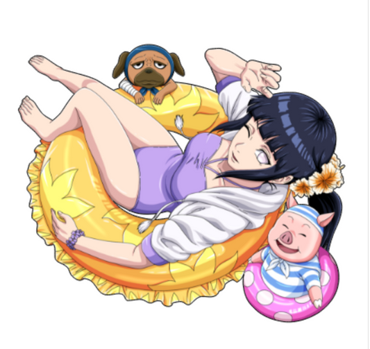 Naruto Boruto Hinata Sticker Car Decal